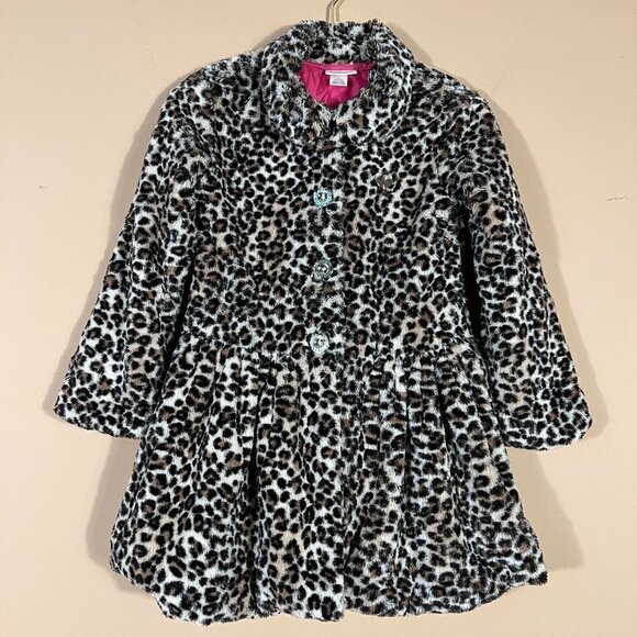 Juice Couture Kids Lined Animal Print Jacket - Picture 1 of 11